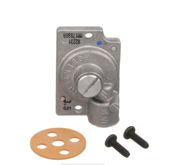 3.5 17.33 MM17080R LP to Natural Pressure Regulator Kit for Anets MX-14E, Bakers Pride 101, Frymaster FMCF