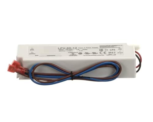 Fits Perlick GB9B463068 LED Driver, 12VDC, 60 Watt, Mean Well