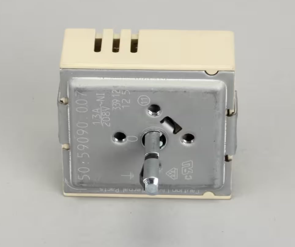 Fits Bakers Pride 50.59090.007 339 12 12 5 Infinite Switch, 208V, EGO 769 for ER-1-12-3836, ER-3-12-5736, DP-2 Old Style
