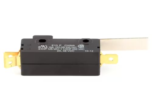 Fits Ultrafryer E13 P 15A 125 OR 250 VAC 3/4HP 125VAC 1 1/2HP 250VAC 2A 48VDC Microswitch, Drain, Safety for F-P20-18, F-P20-20, PAR-3-14FL