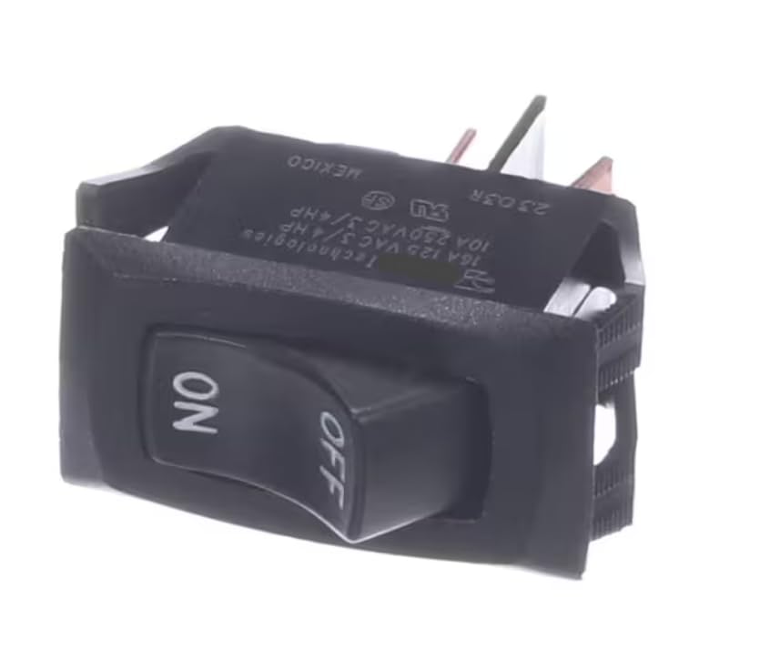 Fits Nortek 2303R 16A 125VAC 3/4 HP 10A 250VAC 3/4 HP Switch, Rocker, SPST, On/Off 632337R for CMF95072T PG, CMF2, CMF95045T PG