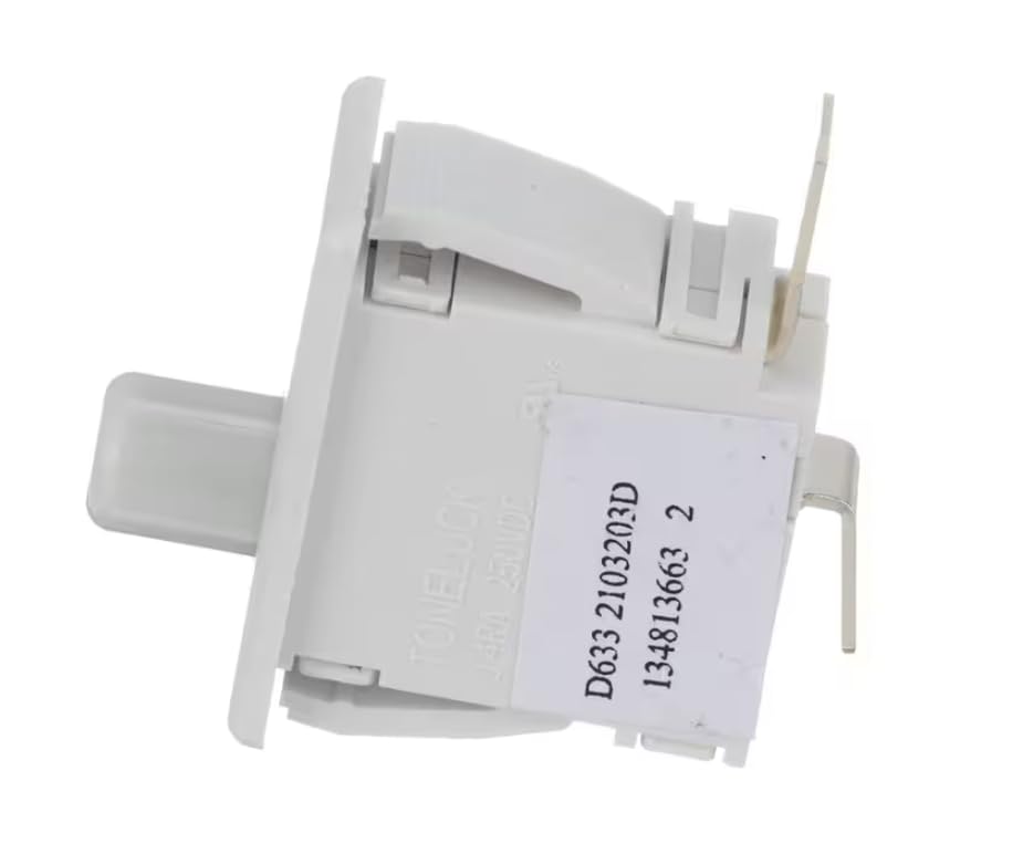 1344813663 2 TONELUCK 0.4RA 250VDC Door Switch, White, Dryer for CFLE3900UW0, CFLE3900UW1, CFLE3900UW3