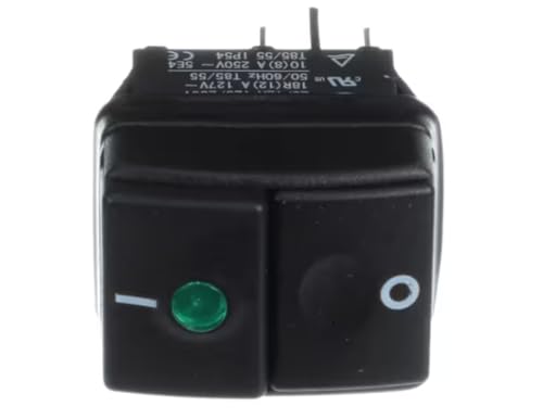 Fits Cimbali HY52 Lite Switch, Bipolar, Black, 20/12A, 125/250V, 50/60Hz