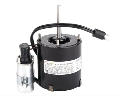 Fits Interlink Fan Motor 25309501S YSLB‑50‑4‑B004‑AS01 – 1/15 HP, 1600 RPM, 120 V