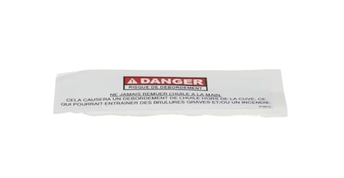 Fits Henny Penny 97081C Label/Decal, Danger, Do Not Manually Stir, French for PXE-100