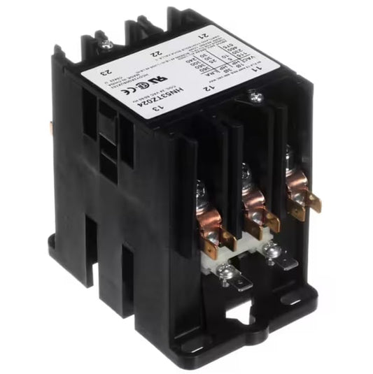 Fits Carrier HVAC HCDY3XQ06UX103 C0422 U Contactor, 3 Pole, 24V 50/60HZ Coil, 60 FLA, 75 Amp RES for 50HECMRLP-500, 50HECMRLP-501, 50HECMRAH-100
