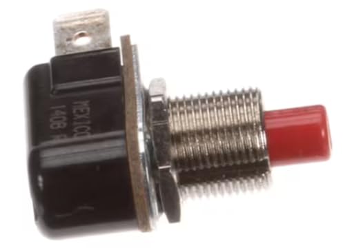 Fits Keating 1408 R Switch, Pushbutton, SPST, Water Fill for Instant Recovery Pre-2000 Series, 2000 Series Electric Pasta Cooker, 2000 Series Pasta Cooker