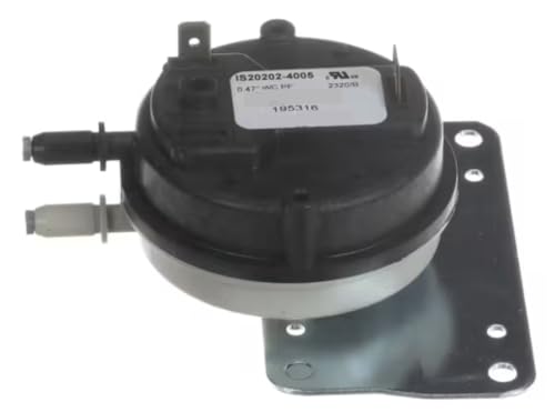 Fits Reznor 82429324 IS20202-4005 2320/B Pressure Switch with Bracket, 0.47" WC PF RZ196653