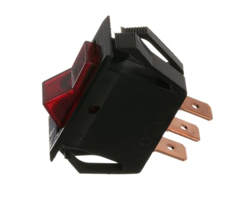 10A 250VAC 15A 125VAC 3/4HP 125-250VAC 1606R On/Off 3 Tab Lighted Rocker Switch for Nemco 6301, 6301-18, 6301-18-SS