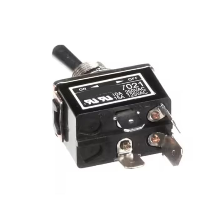 Fits Crathco CHILY 7021 10A 250 VAC 15A 125 VAC Switch, Toggle, 16AMP, DPST, On/Off for PIC33A, PIC 4, FDD2500-1-M-B