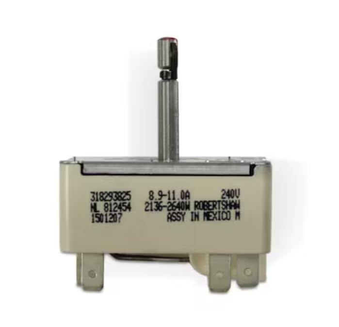 NL812454 Infinite Switch, Large Surface Element, 240 Volt, Range/Cooktop for FFEC3225LBA, FFEC3225LWA