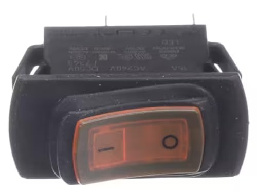 Fits Taylor 3120-N324-P7T1-W150Y4 DC50V 17343 Switch, Rocker, DPST, 240 Volt, 15 Amp for R200, 16-F, 200-FX