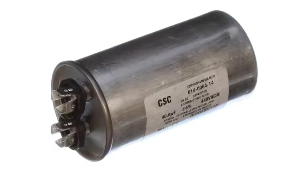 CSC 325P406H44N36A4XCD 014-0064-14 321417500163 Capacitor, Run, 440 Volt, 50/60HZ, 40.0uF for F2A-FS, F2A-HS, F2A-HG