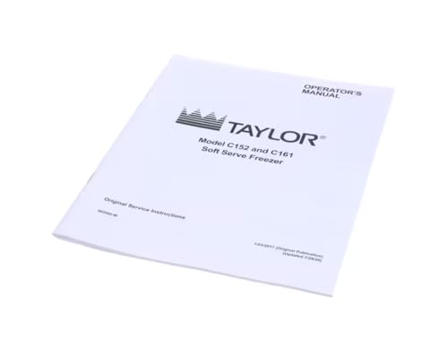 Fits Taylor 085592-M Operator's Manual, C152/C161
