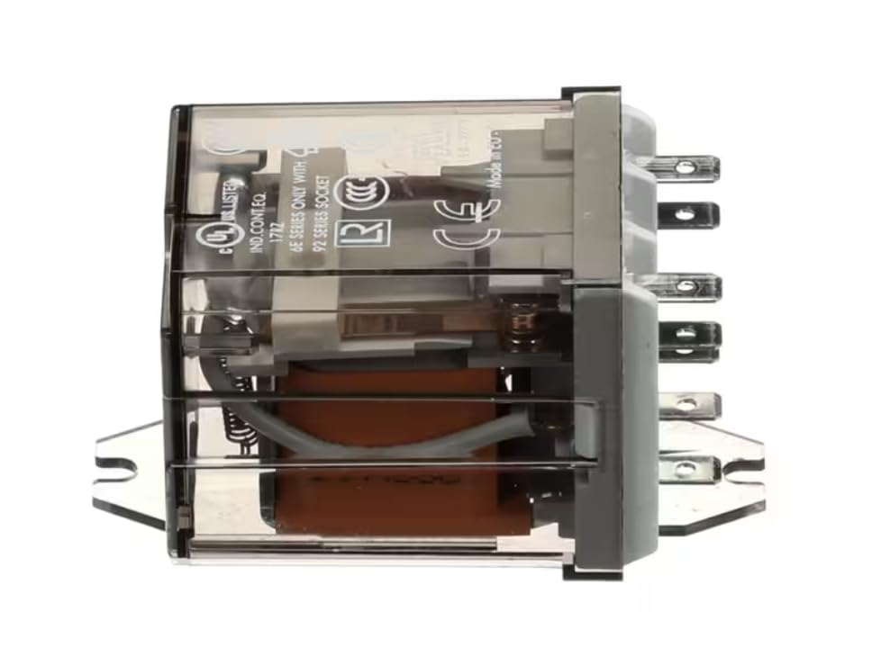 Fits Electro Freeze 17RZ Relay, Flange, Base, w/Cover, 6E Series, 92 Series Socket for 30T-CMT, CS704, 99T-RMT
