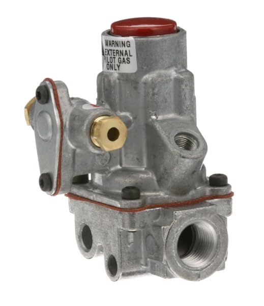 3.5 kPa 4236 C86CS02 W1812 3/8 in BASO Safety Valve w/ 3/16 in Pilot In/Out for Duke WB-302, Garland 40/50 SERIES, Montague 12-559