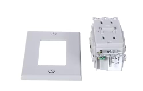 Fits Duke GFR15GRY egx3 5 Receptacle, 5-15GFCI, Gray, 15 Amp for OHRM39