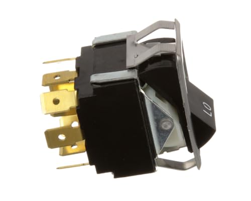 "10A 250VAC 15A 125VAC 3/4HP 250VAC 1607R 1, 2 OR 3-Phase 3PDT Hi/Lo Rocker Switch for Blodgett BDO-100-E, FA Series, GZL Series"