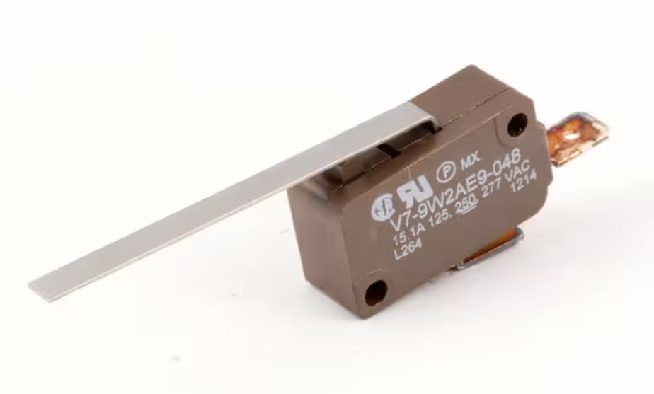 Fits Frymaster V7-9W2AE9-048 L264 1214 Microswitch, Long Lever, 125/250 Volt, 15 Amp, SPST for 3FQE30U, BIEL 14, BIELA14