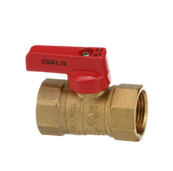 250PSI 3LZW 1256 CGA3.16 3/4 in Ball Valve for Garland G56-PB, G56-PT, Nieco 1015A
