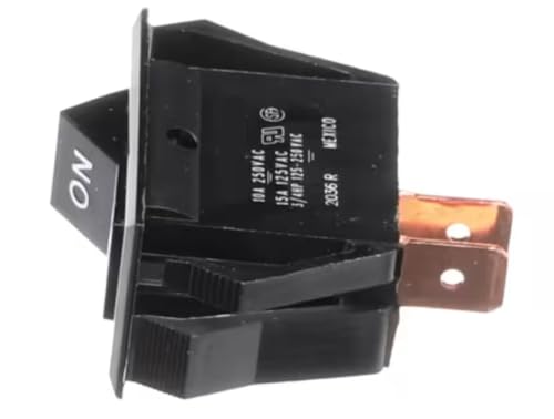 Fits Piper Products 10A 250VAC 15A 125VAC 2036 R Rocker Switch, On/Off for 5-FT (502-3F), R4-FT, R6-CB