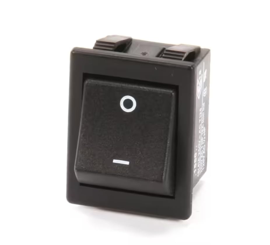 Fits Merrychef .1550.. 16(4) A 250V AC 1 HP 125V AC 1/2 HP Rocker Switch, On/Off, 250V, 16A for CTM5MTV, Eikon E3, HD1925