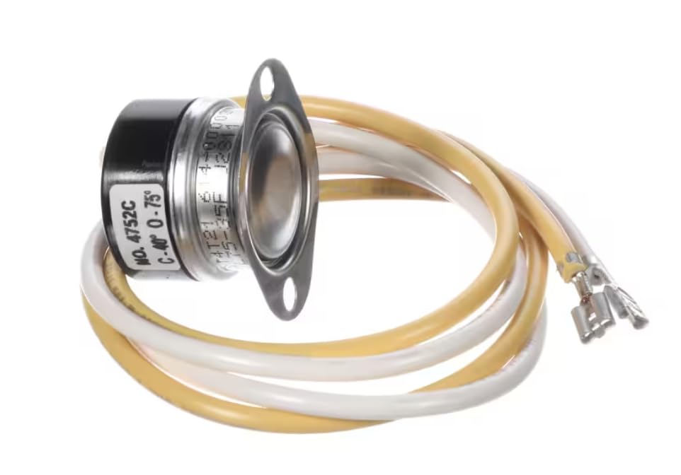 Fits Heatcraft 4752C Safety/Hi Limit Thermostat with Wire Leads, L75-35F, C40