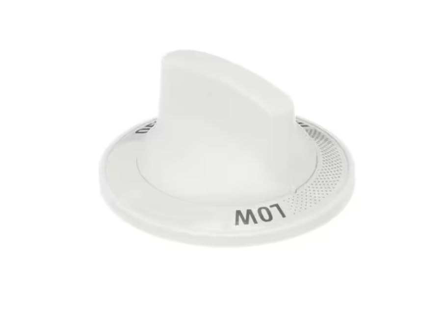 KIP 5934 Knob, Top Burner, Off-Low-Hi-Lite, White, Cooktop for JGP336WEV2WW, JGP336WEV3WW, JGP336WEV4WW