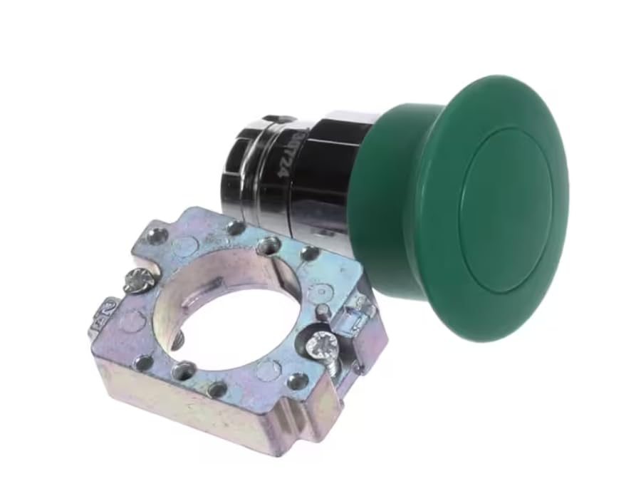 Fits Frymaster 130724 Push Button, Green, Mushroom, 22MM