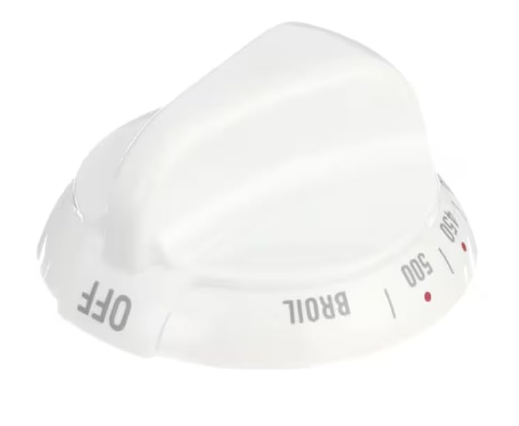 5984 Knob, Top Burner, White, Range