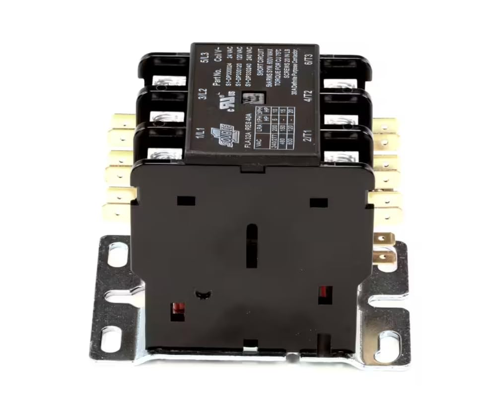 Fits York S1-DP330120 Contactor, 3 Pole, 30 Amp, 240 Volt for 2NH04501025A, 2NH04501525A, 2NH04501025