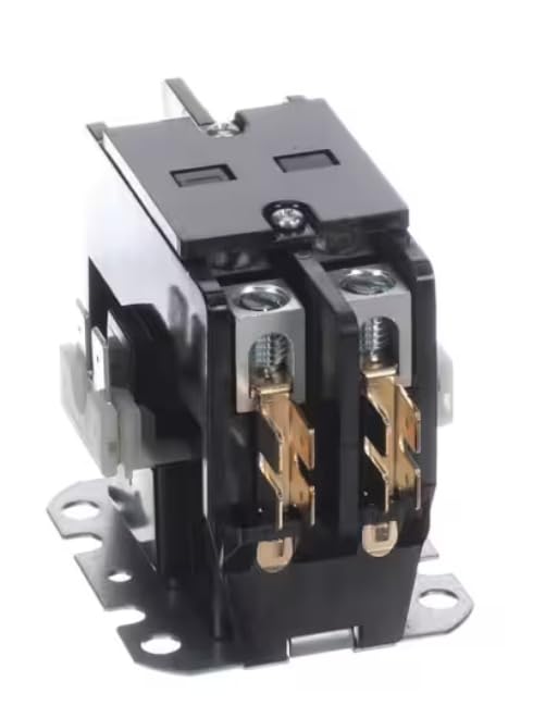 Fits Carrier HVAC M2424 A Contactor, 24 Volt Coil, 50/60 HZ, 25 Amp, 2 Pole for 50RVC060 301, 50RHS015 310, 50PSH070 301