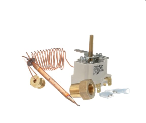 0218 GTLU3054 1-2 AC 20A 250V EM-1A Thermostat w/ 140° - 284°F Range for Blodgett 100E-KLT, Crown STEAM 100E-KLT, Market Forge EJ-10E