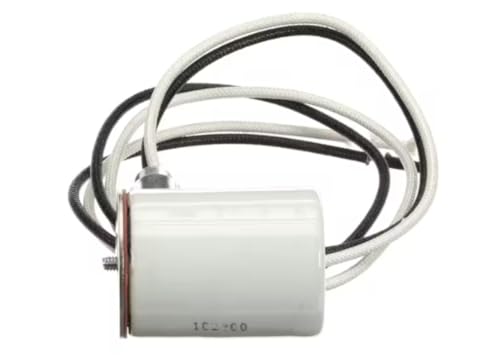 1C2900 Lamp Socket, Single, Porcelain with 24" Leads, 200C