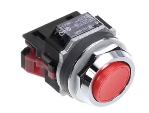Fits LVO ABD101NUR 8N625 Switch Assembly, Stop, Push Button, Red, Normally Closed for CL10, FL10, FL14