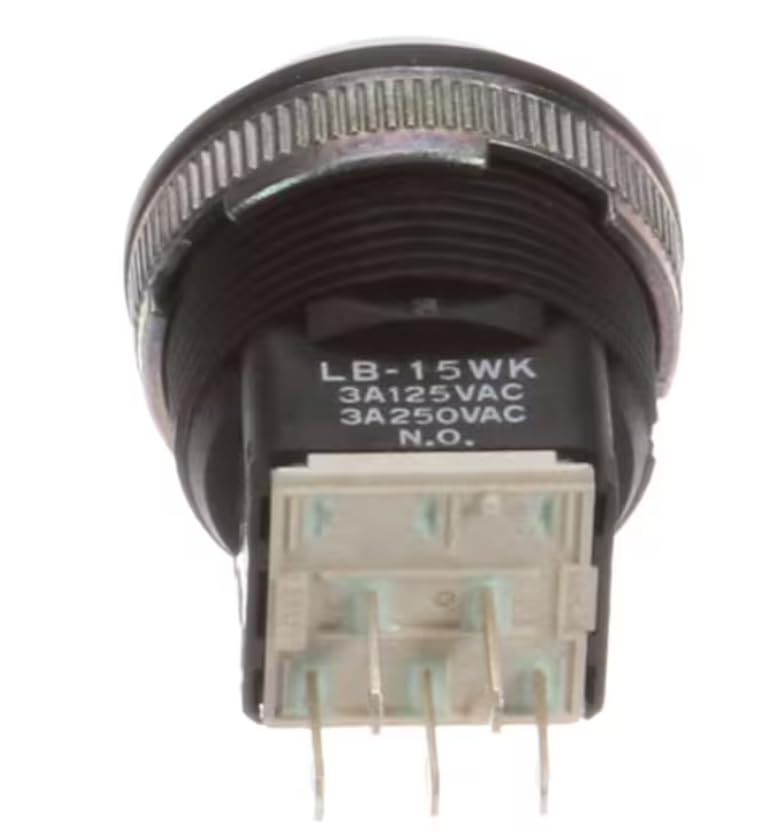 Fits Champion LB-15WK 3A125VAC 3A250VAC Switch, Pushbutton, White, 125/250V, 3A for UH-170, UH-170B, UL130