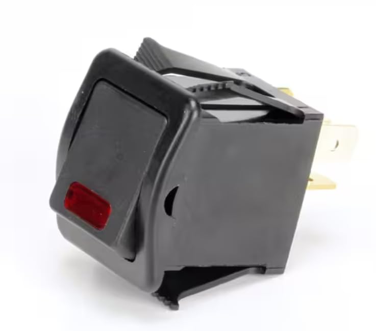 Fits Garland 1243 10.1A 125/250VAC Switch, Rocker, Dpst, 125V, Red Light for MWGF-9501, MWEF-9501, MWGH-9501