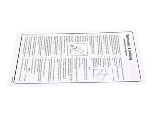 Fits Stoelting 236059 REV. 1 Cleaning Card, Intellitec2 for F111, F131, F131 I2