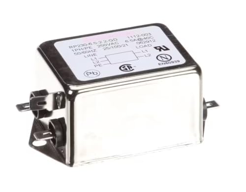 Fits Lincoln 1112-003 062912 EN60939 Filter EMI, 250V, 6.5AMP, 1PH, 50/60Hz for 1629-00Z-E-K, 1628-00Z-E-K, 1621-00Z-E-K
