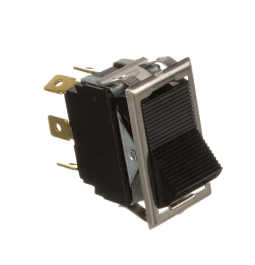 1712 10A 250VAC 15A 125VAC 3/4HP On/Off Black Rocker Switch
