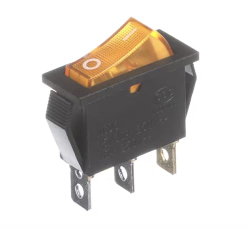 Rocker Switch Fits VacMaster V000706 – KCD3, 250V, 16A, Manual Touch for BS116, and Others