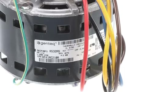 Fits Carrier HVAC R532AS CPN HC41AE210A 2000492000168 0229-RF 157104 №251498 Blower Motor, 208/230V, 60HZ, 1PH, 1075/3 Speed, 1/4HP, Counterclockwise