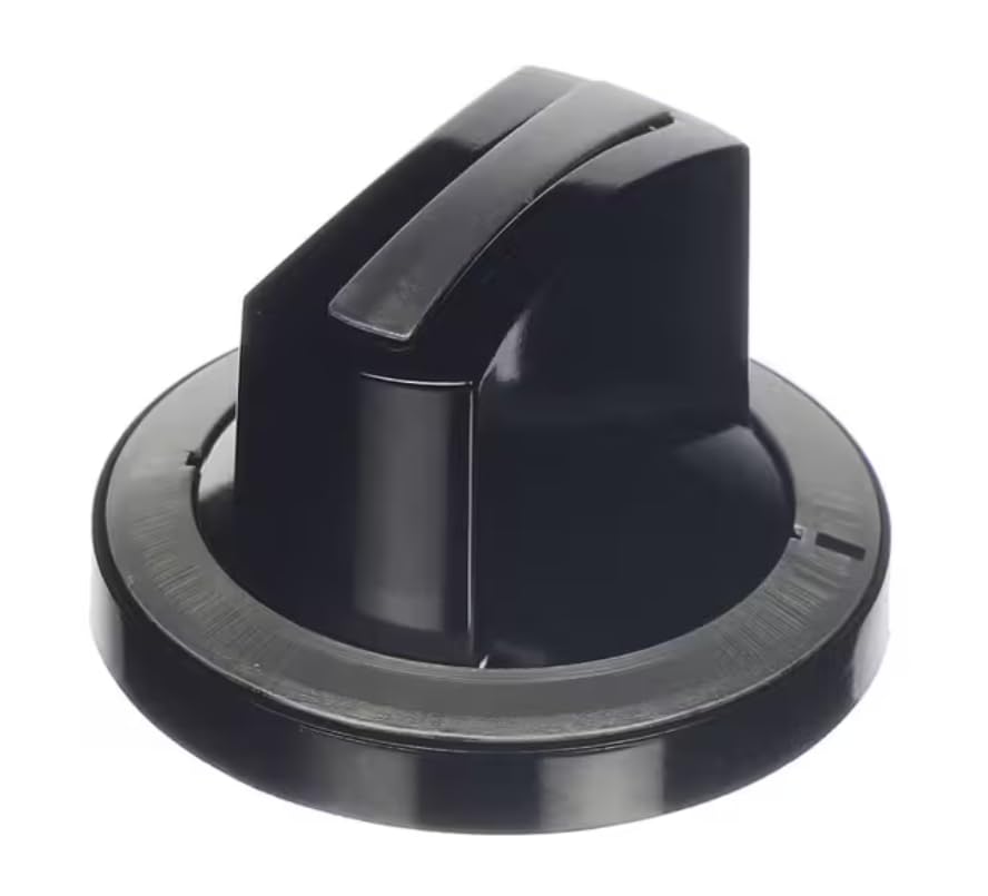 Fits Garland 4605601 Knob Kit with Dial Insert, Black/Silver, Set of 2, SRG