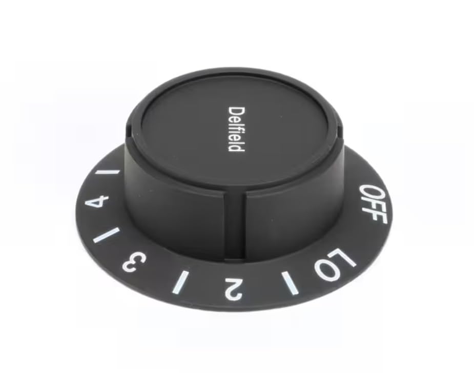 KIP 5424 Knob, Settings Lo-Hi / 1-6, Black, 194107 and 2194110 for EHEI36C, EHEI36L, EHEI48C