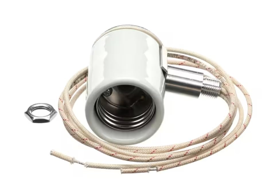 164900 Lamp Socket, Single, 24" Leads, 250V for GRA, GRAH, GRAH-108