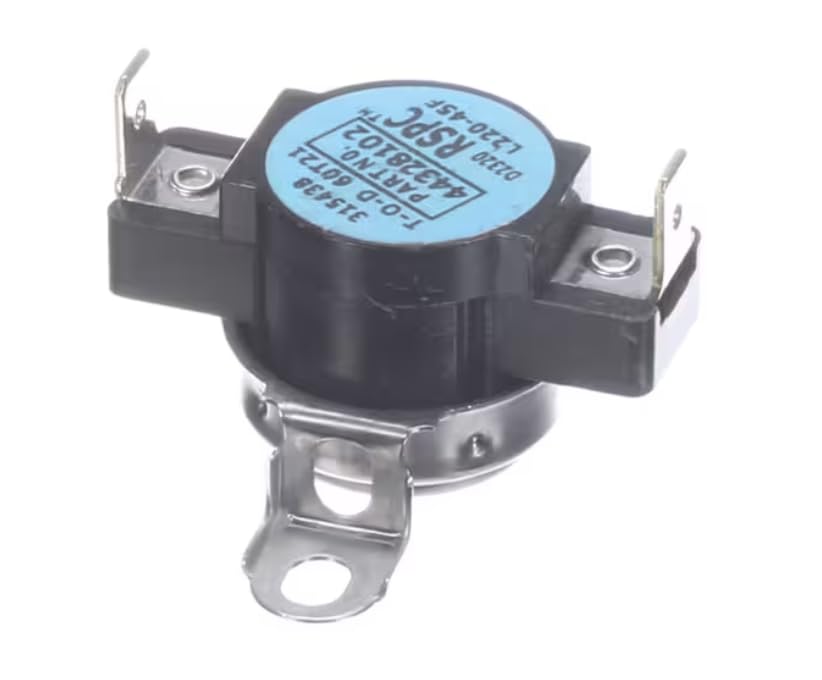 Fits Alliance Laundry Systems 315438 T-O-D 60T21 44328102 D2320 L220-45F Limit Thermostat, Flush, Auto Reset, 220F, CTI250
