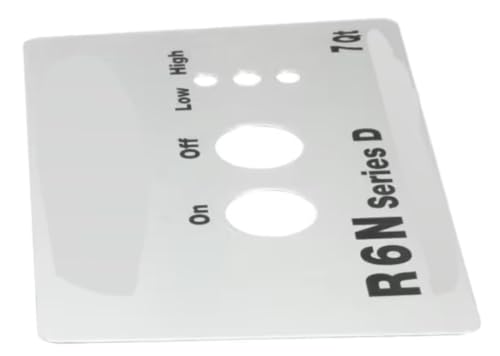 Fits Robot Coupe R 6 N Series D 7 Qt Front Plate, On/Off for R6N