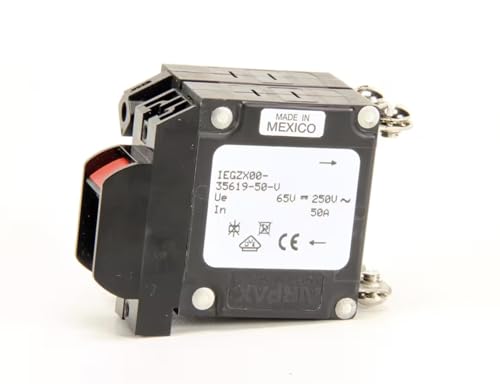 2-Pole 50A Rocker Switch/Circuit Breaker – Fits Nieco IEGZX00-35619-50-V R1252 Power Control Unit