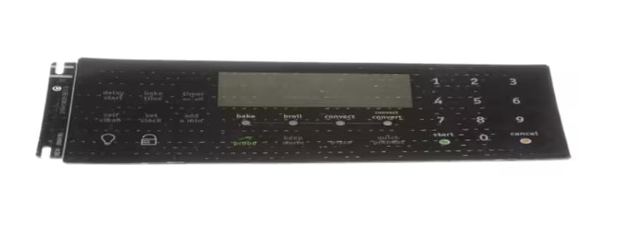 REV.B Overlay, Control/Timer, ES540, Black, Range for FGEF3058RBD, CGEF3058RFE, FGGF3054MFA
