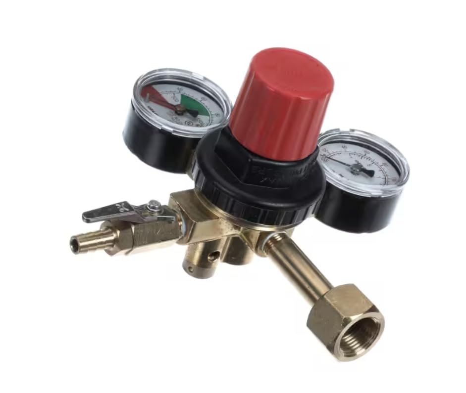 Fits Lancer SERIES 5740 MH25017 U-258T-PF Pressure Regulator with Dual Gauges, CO2
